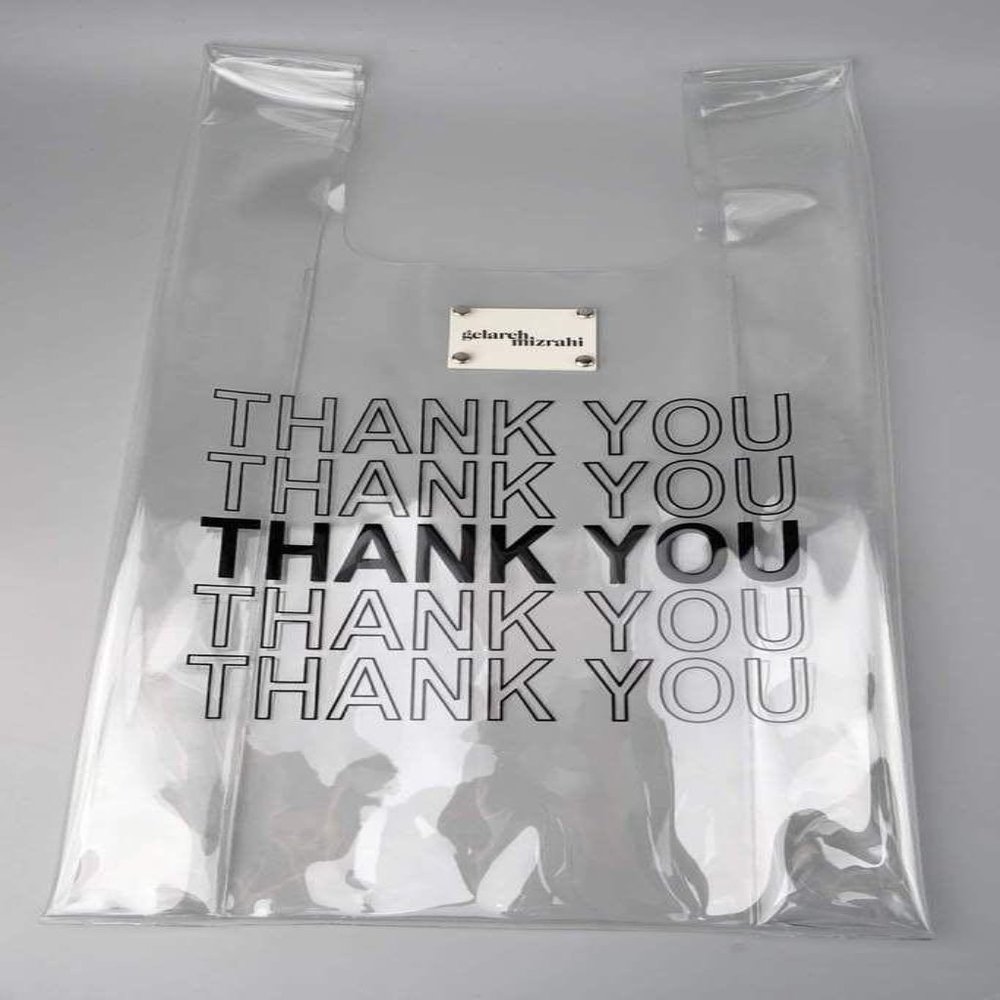 Gelareh Mizrahi THANK YOU BODEGA BAG in CLEAR